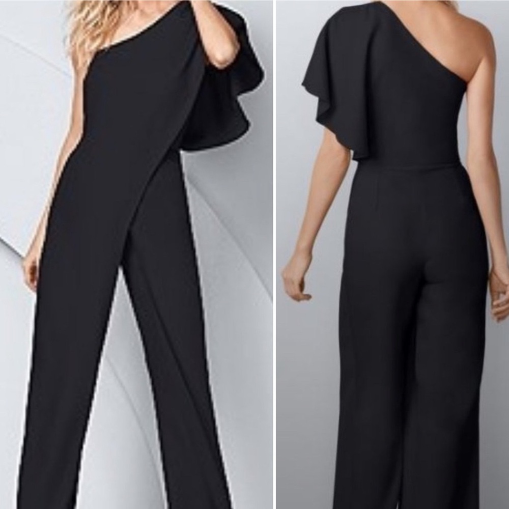Elegant Black One-Shoulder Jumpsuit